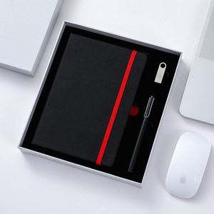 PU Leather & Paper Multifunction Notebook <b>Gift</b> <b>Set</b> with Pen & Keychain-Embossed Handmade Modern Design for Promotional Events - Product Image 4