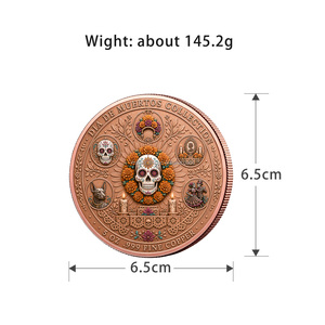 Moneda Conmemorativa <span class=keywords><strong>de</strong></span> Cobre 999 <span class=keywords><strong>de</strong></span> 5oz con Diseño <span class=keywords><strong>de</strong></span> <span class=keywords><strong>Esqueletos</strong></span> del Día <span class=keywords><strong>de</strong></span> Muertos Mexicano, Colección <span class=keywords><strong>de</strong></span> Impresiones <span class=keywords><strong>de</strong></span> Monedas, Venta al por Mayor <span class=keywords><strong>de</strong></span> Artesanía Metálica - Product Image 3
