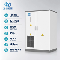 125 KW/225 kWh LiFePO4 Hibrit IP54 Akıllı Hava Soğutmalı Lityum-İyon Pil Depolama Sistemi (Şebeke Bağlantılı/Şebeke Dışı)