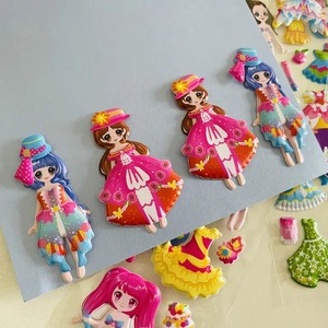 Adorables Pegatinas 3D de Dibujos Animados <span class=keywords><strong>para</strong></span> Vestir a Niñas, Hojas de Pegatinas al por Mayor, Pegatinas Decorativas DIY <span class=keywords><strong>para</strong></span> <span class=keywords><strong>Habitaciones</strong></span> <span class=keywords><strong>Infantiles</strong></span> - Product Image 2