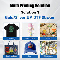 Printer DTF A3 Berkualitas Tinggi Lumojet 30CM Baru dengan Print Head F1080, Impresora DTF A3 untuk Masker, Kaos, Topi, Tas, Semua Jenis Kain