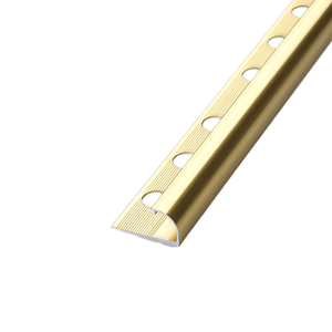 Gold Aluminum Tile Trim Corner Profile Self-Adhesive Modern Design for Wall <b>Edge</b> Protection and <b>Decoration</b> - Product Image 1