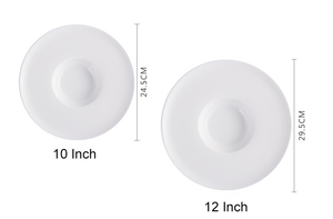 <span class=keywords><strong>Bone</strong></span> China 10Inch 12Inch Wit Porseleinen Restaurant Rond Serviesgoed Keramische Platte Diepe Dinerborden Met Aangepast Logo-Ontwerp - Product Image 5