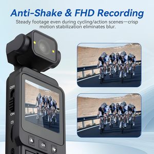 Mini Cámara Corporal con Grabación de Audio y Video, Videocámara de Bolsillo POV 270 °   Cámara Portátil con Rotación de 1080P HD y 64 GB <span class=keywords><strong>para</strong></span> Viajes - Product Image 5