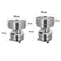 Neueste Kleine Edelstahl-Vibrationssiebmaschine für Mehl & Lebensmittelpulver Kreissieb Motorgetrieben Feinmaschig