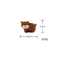 YJL Accessoires pour cheveux pour femmes en stock, pince à cheveux personnalisée en acétate avec motif animal mignon (ours, éléphant) de 7,5 cm, vente en gros