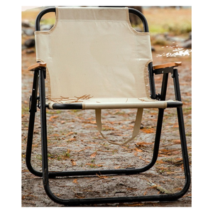 Silla y mesa de camping plegable de tela, tubo de Metal grueso, 1 persona, Luna plegable, muebles de exterior, silla - Product Image 6
