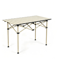 Table pliante portable d'extérieur, réglable en hauteur, robuste, directement de l'usine, pour le camping, les pique-niques, les barbecues, les marchés, les stands et l'utilisation en extérieur.