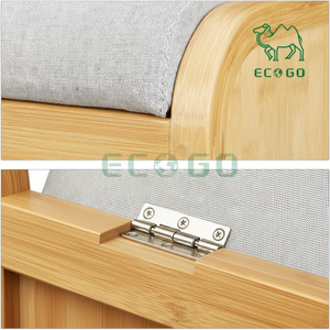 Entrance Household <b>Bamboo</b> <b>Shoes</b> Storage Stool Comfortable Thickened Stool With <b>Shoes</b> Locker - Product Image 1