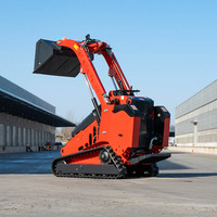 Pengiriman Gratis 1 Ton Mini Skid Steer Loader Baru 20 Hp-25 hp Skid Steer Loader Kompak Terlaris untuk Dijual