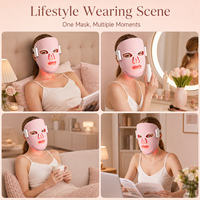 Masque facial LED 5D personnalisé de qualité supérieure, 90 LED, 1072 830 633 590 nm, thérapie par lumière rouge, masque facial, équipement de soin de la peau, fabricant