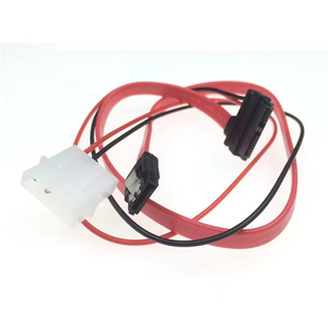 Sata Male to Female Slimline 13 (7+6) Pin Hdd Data <b>Cable</b> Ide <b>Power</b> <b>Cable</b> Sata 13pin <b>Cable</b> - Product Image 3
