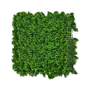 Artificial Mixed Fern Ivy Foliage Panel Dense Green Vertical Garden <b>Wall</b> Mat UV Resistant Indoor Outdoor Decorative Greenery - Product Image 1