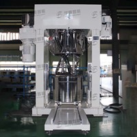 Mélangeur planétaire double automatique de haute qualité 500L avec moteur, boîte de vitesses et pompe pour mélange sous vide de polyester haute viscosité et de mastic