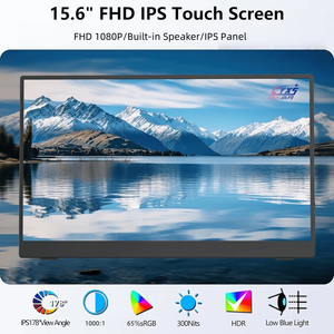 Nuevo Monitor Portátil con Pantalla Táctil LCD IPS de 15.6 Pulgadas, 1080P HDR con <span class=keywords><strong>USB</strong></span>-<span class=keywords><strong>C</strong></span> para Viajes, Laptop/PC/Escritorio - Product Image 2