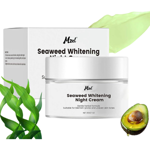 Crème de nuit blanchissante à l'algue marine, hydratante, raffermissante, <span class=keywords><strong>anti</strong></span>-âge, soin naturel de la peau, hydratant quotidien pour le visage pour femmes et hommes - Product Image 1
