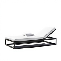 2025 Sigma mobilier d'extérieur moderne chaise de plage loisirs lit de soleil hôtel Villa piscine chaises longues