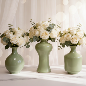 Jarrón de Vidrio Pintado Simple y Pequeño al por Mayor, Decoración Floral para Mesa de Boda, Hogar y Jardín - Product Image 1