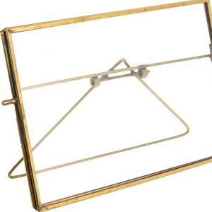 HMS 5 \ "X 7 \" in metallo oro cornice per foto in lega e vetro per uso domestico decorativo - Product Image 3