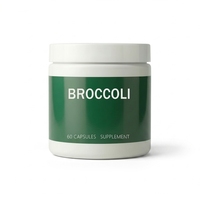 Capsules de supplément d'extrait de pousses de brocoli à marque privée, antioxydant au sulforaphane, pour le soutien immunitaire et la santé cellulaire, 60 unités