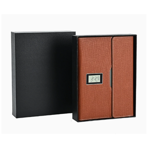 Bloc-notes intelligent pliable avec <span class=keywords><strong>batterie</strong></span> externe 8000 mAh et chargeur sans fil, organiseur de câbles 3-en-1 avec intégration horloge, température et calendrier - Product Image 1