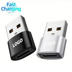 Adattatore di Ricarica Super Veloce 27W 30W Tipo C USB-C Femmina a USB2.0 Maschio <span class=keywords><strong>OTG</strong></span> Nuovo Convertitore Caricabatterie USB C per <span class=keywords><strong>iPhone</strong></span> 17 in Alluminio - Product Image 1