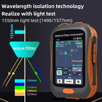 OTDR de Bolsillo NK2800, Reflectómetro Óptico en el Dominio del Tiempo de 1550nm con Alcance de 80km, VFL, OPM, LS Multifunción para Pruebas de Redes Ópticas