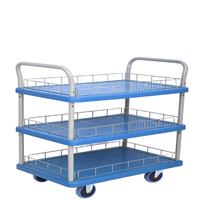 Carrito de Utilidad Premium de 2 y 3 Niveles con Rieles de Alambre Cromados, Carro de Almacenamiento Móvil OEM para Uso Médico y Comercial