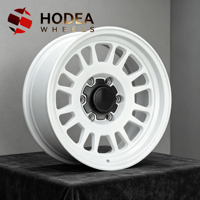 Rines de Malla Forjada Retro Blancos Brillantes de 17 18 19 20 Pulgadas para Hilux Ranger Tacoma Land Cruiser Todoterreno