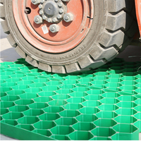 Dalles de sol extérieures en plastique emboîtables pour gazon, grille de gravier, surface alvéolée industrielle, longueur personnalisée, aménagement paysager