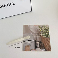 Nouvelle Pince à Cheveux en Métal Sans Soudure Couleur Bonbon pour Femme, Pince Bec de Canard Simple pour Volume à la Racine des Cheveux, Accessoire de Coiffure pour Cheveux Rebelles et Franges