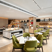 Moderne Hotelmöbel Restaurant-Set Maßgefertigtes Esstisch-Stuhl-Set für Gewerbliche Gastronomie und Luxus-Café-Projekte