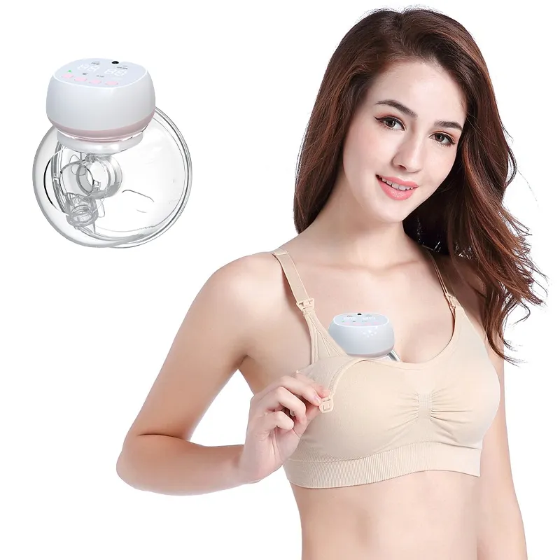 Low Noise Portable Handsfree Breast Milk Pump Machine Milk Bottle Breast Pumps Latest Mini Electric Sucker Manufacturer