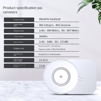 MikroTik (cAP Ac) Gigabit Punto de acceso inalámbrico de doble banda MU-MIMO montaje en pared en el techo