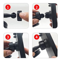 Support de téléphone universel Takenoken à rotation 360 degrés, support réglable pour tablette et téléphone de voiture, pour utilisation sur bureau