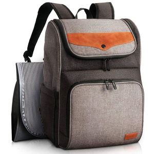 Sac à dos à langer multifonctionnel de nouvelle mode, taille standard, avec sangles pour poussette et matelas à langer, personnalisable OEM, fabriqué en usine BSCI - Product Image 1