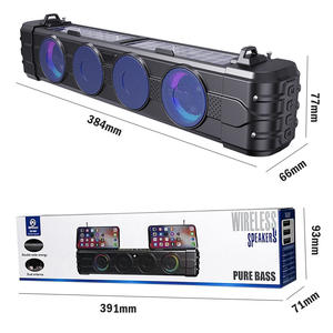 Nouvelle barre de <span class=keywords><strong>son</strong></span> portable en métal <span class=keywords><strong>Sound</strong></span> Bully avec woofer, LED RGB, sortie 5W, prise en charge de la <span class=keywords><strong>carte</strong></span> mémoire, alimentation par batterie pour la maison - Product Image 4