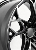 Nouvelle jante de course concave noire/grise/argentée à déport profond 18-24 6x139.7/6x130 5x120 en alliage d'aluminium forgé à rayons multiples 25mm