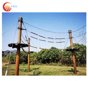 Tree Tops – équipement de terrain de jeu en plein air, Course à corde, parc d'aventure <span class=keywords><strong>avec</strong></span> fermeture éclair - Product Image 3