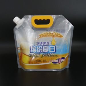 Disposable To Go Drink <b>Bag</b> Stand Up Spout Pouch Takeaway Beverage <b>Packaging</b> <b>Bag</b> - Product Image 3