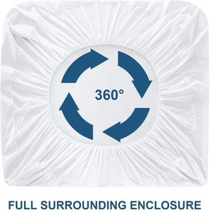 Anti-acariens, tapis de lit en coton éponge imperméable 100%, drap-housse, protège-matelas - Product Image 6