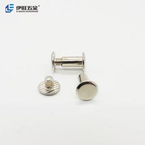 Tornillo Metálico Plateado YIWANG Tipo Chicago de 8mm, Tornillo para Encuadernación M5 - Product Image 2