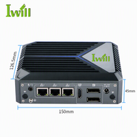 Mini PC sin ventilador J6412 Quad Core Nano Box Computadora industrial para PC OPS integrada