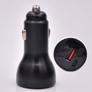 Mới xu hướng bán buôn LED hiển thị PD 45W + PD 45W + QC 18W siêu nhanh Sạc xe điện thoại di động sạc Adapter USB và loại C - Product Image 2