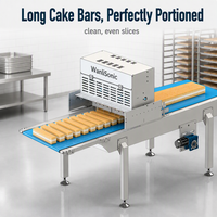 Machine à trancher le pain électrique ultrasonique automatique commerciale Wanlisonic, nouvelle machine à couper les en-cas, les galettes d'aubépine, pour boulangerie