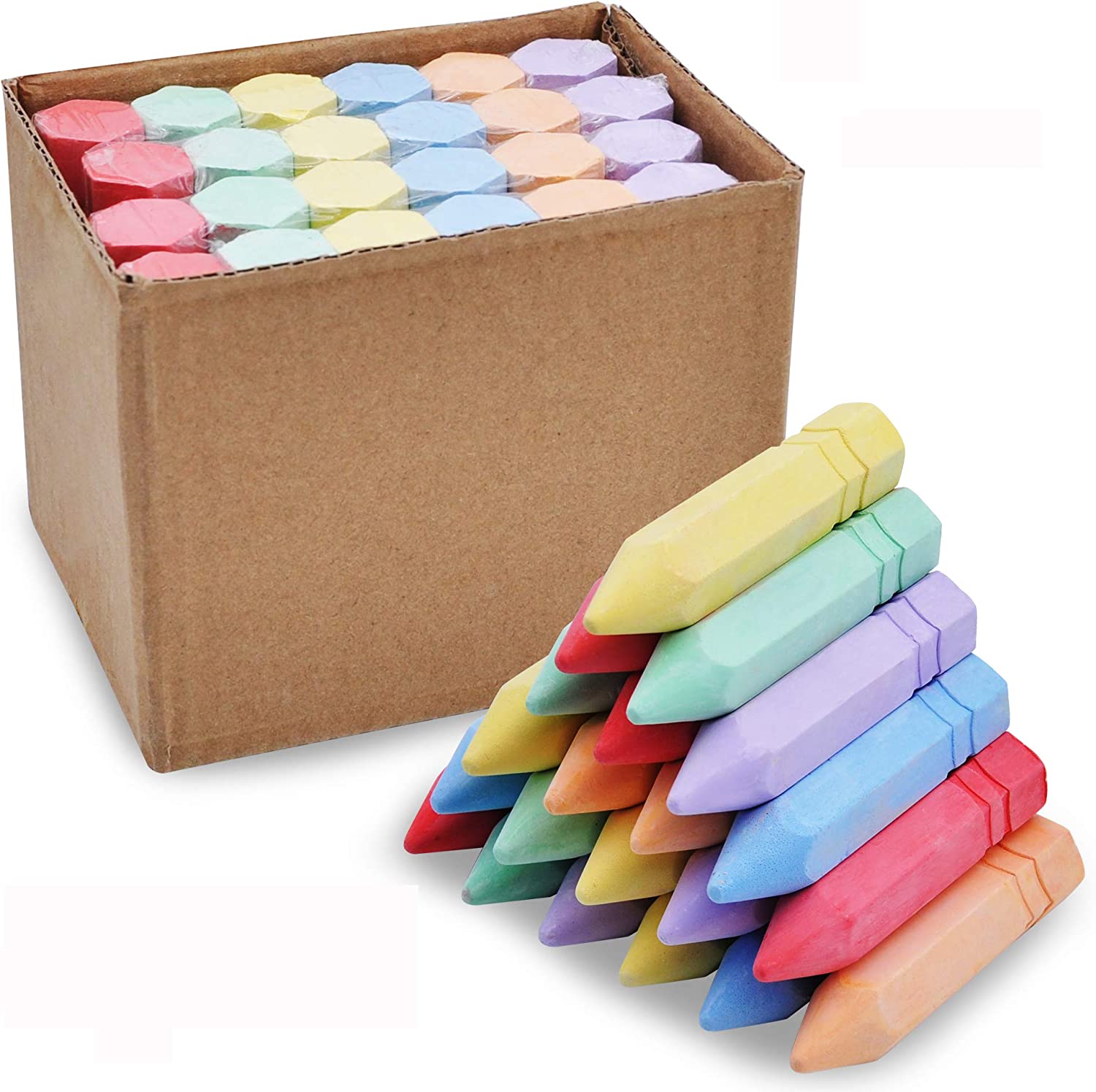 Black Board Pastel Kids Chalk Decoration Coloured Chalk Multicolored Dustless Washable Chalk
