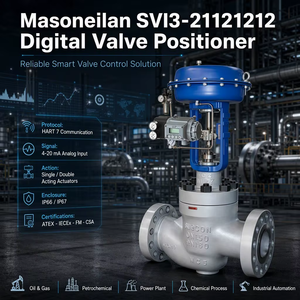Masoneilan SVI3-21121212 - Dispositivo de Diagnóstico Avanzado IP66 de Acción Simple con Pantalla LCD, 4-20 MA HART 7 - Product Image 1