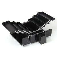 Grosses bouteilles de vernis à ongles en pvc, 1 pc, petit et portable facile à transporter, beauté cosmétique, étui organisateur avec séparation amovibles, serrure et clé