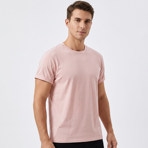 Camiseta de Algodón Grueso de Alta Calidad para Hombre, Personalizable con Impresión, Fabricante OEM, Proveedor Mayorista - Product Image 1