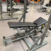 Banc de musculation multifonctionnel commercial avec rack à squats et banc plat pour haltères